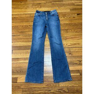 INC International Concepts Womens Bootcut Jeans Sz 2 Boot Leg Regular Fit Denim